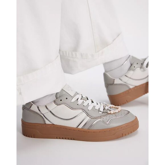 🎉LAST CHANCE🎉 FREE PEOPLE Retro Thirty Love Sneaker / Winter White Combo - Picture 1 of 10